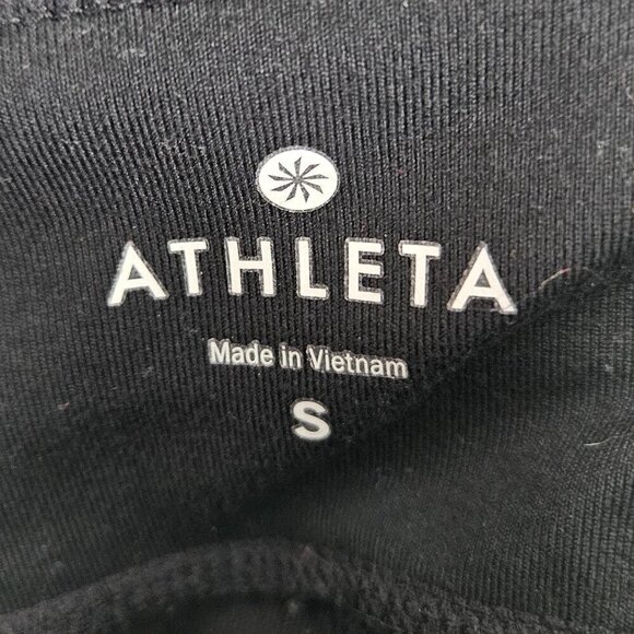 Athleta Excursion Tight Hybrid Rib Panel Legging Jogger Pant Side Pockets Black - Picture 6 of 9